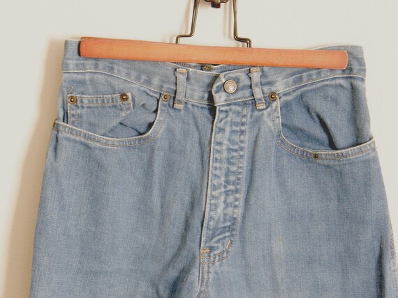 1970s high waisted jeans with foxxy logo on back pock… - Gem