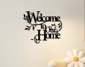 Individuelle Metallwand Kunst: Personalisiertes Stahlschild, Indoor Outdoor Decor