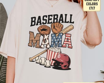 Baseball Mom T-shirt: Comfort Colors Tee, Sports Lover Gift