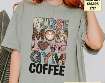 Nurse Mom Coffee T-shirt: Medical School Tee, Gym Shirt