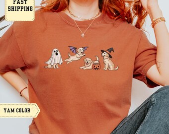 Spooky Crew Dog Halloween Sweatshirt: Golden Retriever Family Outfit