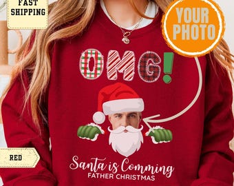 Funny Dad Christmas Shirt: OMG Santa Tee, Matching Family Outfit