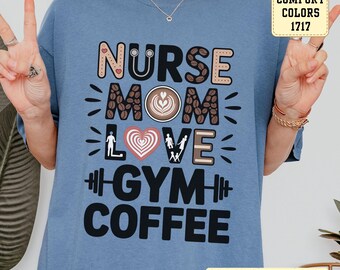 Nurse Mom T-shirt: Coffee Medical Design, Relaxed Fit