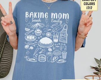 Personalized Baking Mom T-Shirt: Custom Bakery Lover Gift