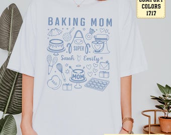 Personalized Baking Mom T-Shirt, Baker Gift