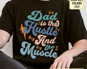 Dad Hustle Muscle Shirt – T-shirt de sport amusant, cadeau pour la fête des pères