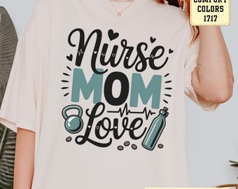 Nurse Mom T-Shirt: Coffee Medical School Tee, Retro Style