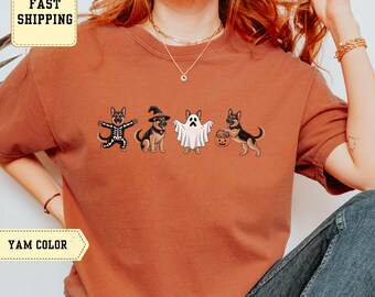Spooky Crew Dog Halloween Sweatshirt: German Shepherd Family Outfit