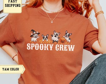 Spooky Crew Dog Halloween Sweatshirt: French Bulldog Family Outfit