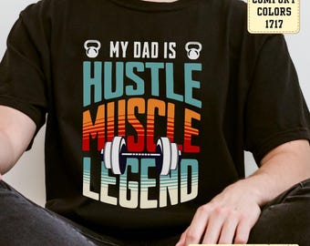 Dad Hustle Muscle T-shirt : t-shirt d'entraînement amusant pour la salle de sport