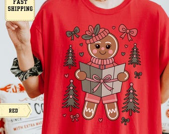 Gingerbread Caroler Christmas Sweatshirt – Holiday Cookie Design