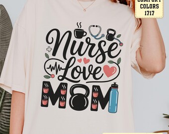 Coffee Nurse Mom T-shirt: Medical Field Tee