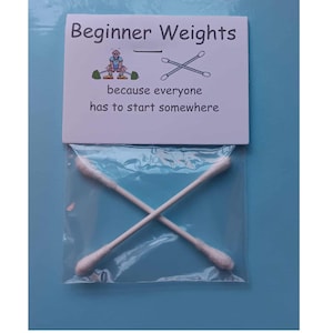 Beginner Weights, 3 pack, 10 pack or 20 pack, because Everyone Has To Start Somewhere gag gift, prank gift for fun and laughs