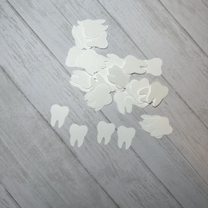 Tooth confetti tooth fairy dental school tooth decorations tooth birthday tooth party dentist confetti dental graduation toothbrush tooth