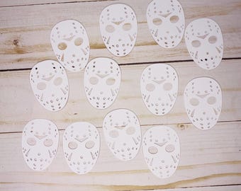 Jason Mask Confetti, Horror Birthday, Halloween Party (50ct)