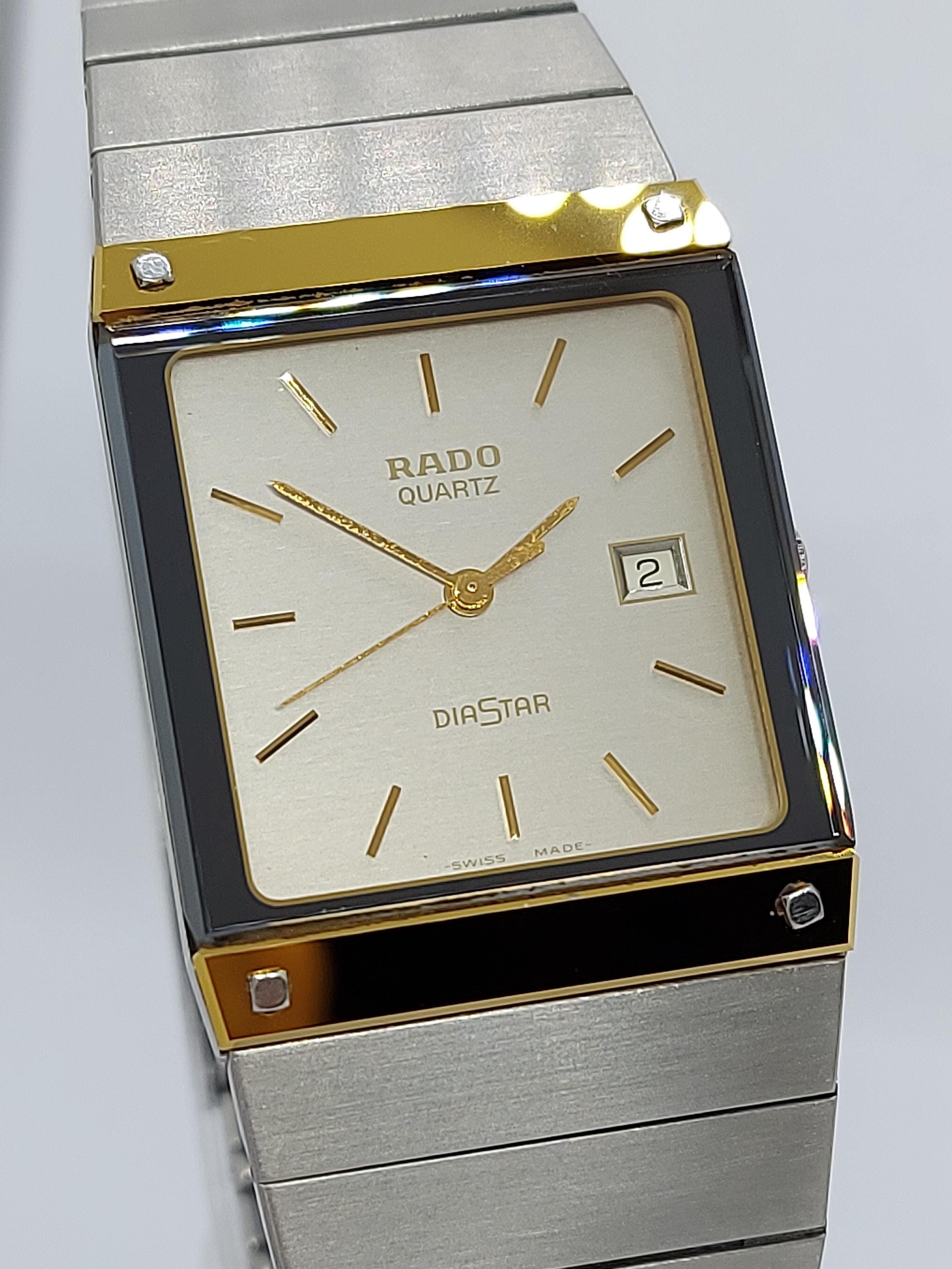 Vintage Rado Diastar Quartz Herrenuhr 1980er Etsy