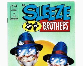 Epic Comic The SLEEZE BROTHERS #1 Anytime Anyplanet Anything 1989 VFNM Independent Color Vintage Comic Book Science Fiction Sci-Fi