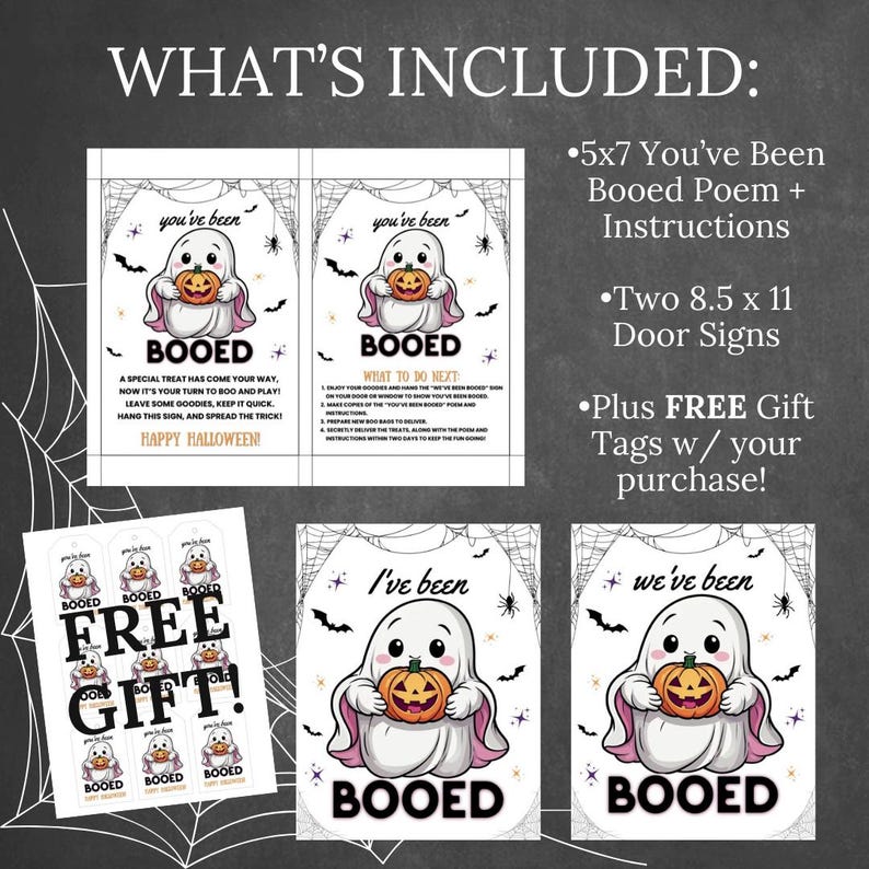 You've Been Booed Instant Halloween Printable, Boo Basket Sign ...