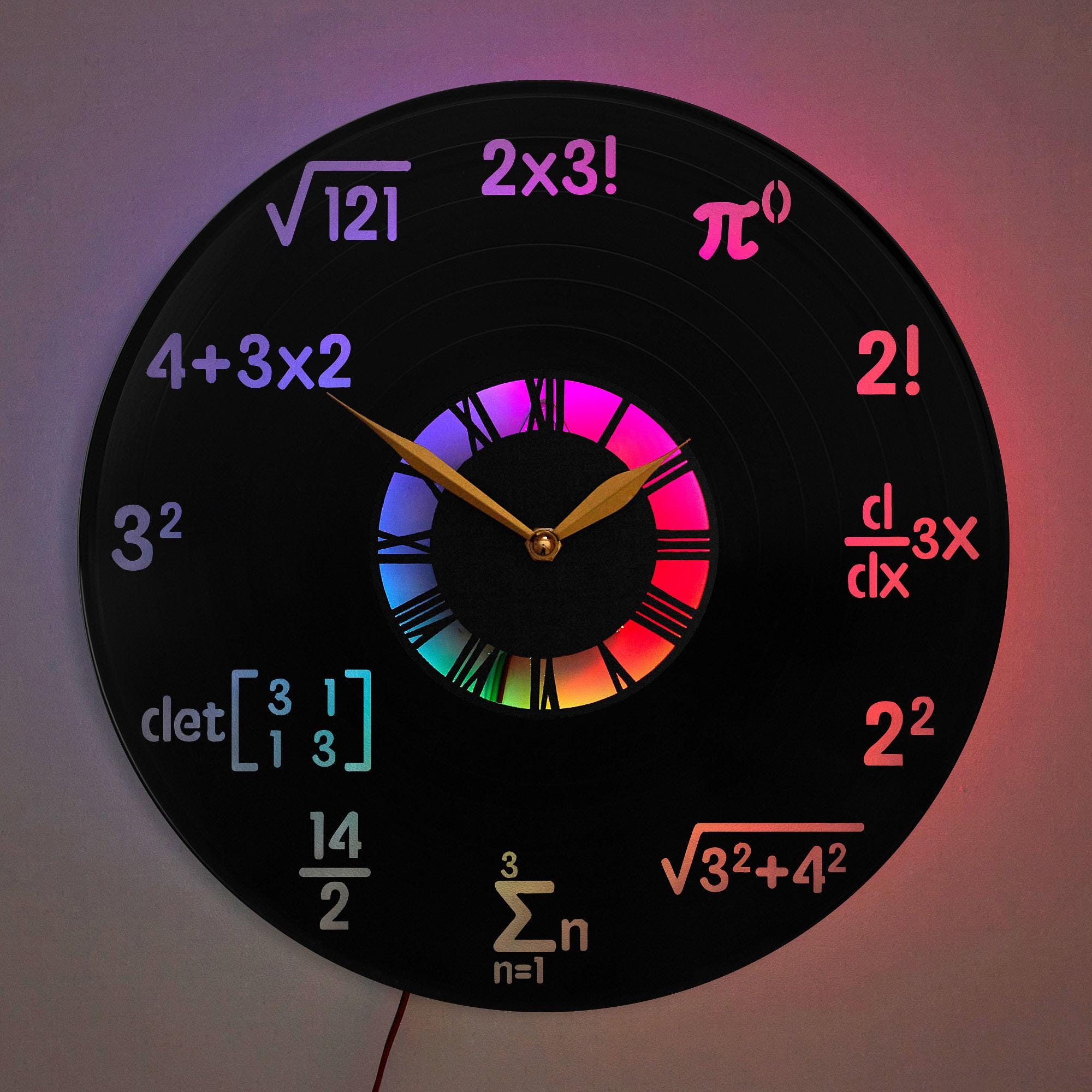 Simbolos Matematicos Reloj Matematico De Mano Mathematical Clock