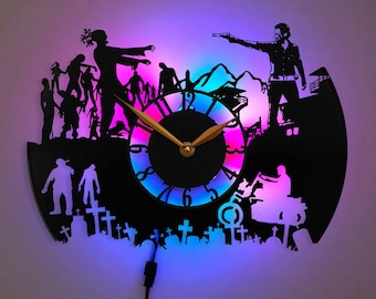 Walking Dead Clock, Walking Dead Gift, Walking Dead Decor