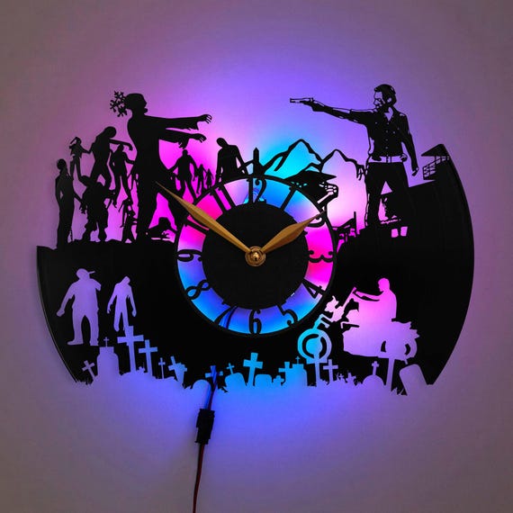 Walking Dead Clock, Walking Dead Gift, Walking Dead Decor