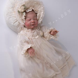 Bambole Reborn Bambina da 22 Pollici, Realistiche, in Morbido Silicone e Vinile, Bambole Realistiche con Scatola Regalo per Bambini dai 3 Anni in su