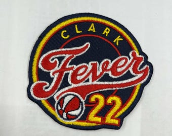 Parche Caitlin Clark n.° 22: parche termoadhesivo de baloncesto Indiana Fever (7,6 cm)