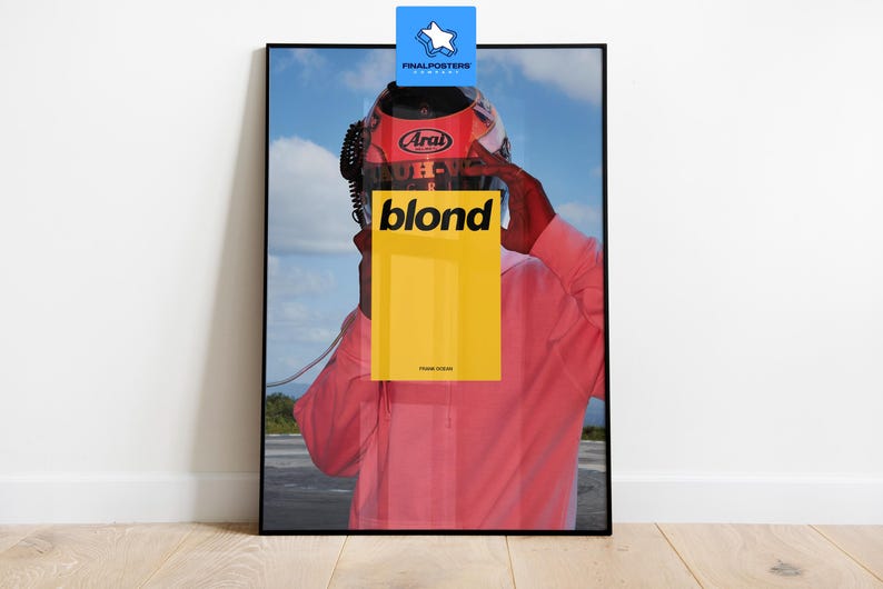 Blond Racing Poster Blond Frank Ocean Poster, Blonde Poster 2, Wall Decor, Wall Art ...