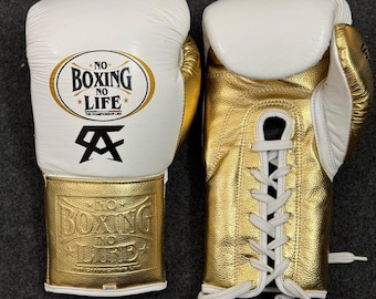 Canelo Boxing Gloves No Boxing No Life Made in Cowhide Leather
