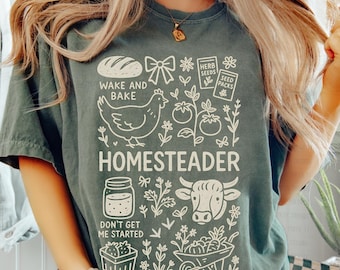 Homesteader Png | Doodle Style Homestead Mama digital download | Chicken Lover PNG | Farmer's Market Design | Farm life png