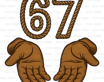 Viral Six Seven Meme SVG PNG | Trendy Western png | Funny 6 7 Internet Humor Graphic | Trendy Generation Alpha Sublimation Design