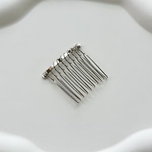 Hair Combs,Bridal Hair Combs,Wedding Hair Combs,10 Teeth Comb,Silver Metal Comb,Metal Hair Pin,Hair Comb Findings,Headpiece Diy