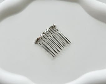 Hair Combs,Bridal Hair Combs,Wedding Hair Combs,10 Teeth Comb,Silver Metal Comb,Metal Hair Pin,Hair Comb Findings,Headpiece Diy