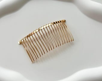Gold Metal Comb,Veil Comb,Curved Comb,Hair Accessories,Bridal Hair Combs,Wedding Hair Combs,Diy Hair Comb,Metal Curved Comb,Bridal Veil Comb