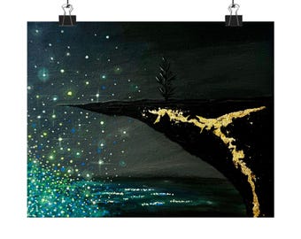 Poster "Glimmers of Hope" - Poster orizzontale opaco / Arte ispiratrice sul lutto