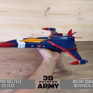 Ruimteschip Gatchaman GODPHOENIX / STL-bestanden voor 3D-printen / directe download / geen fysiek item