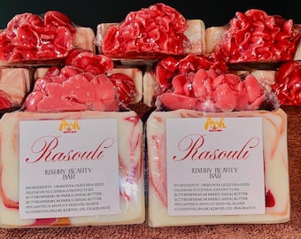 Rasouli Organic Handmade Bar Soap,All Natural Vegan Soap, Cold pressed Soap, Soap for Women, Gift for Her