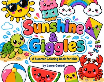 Sole e risate: un libro da colorare estivo per bambini