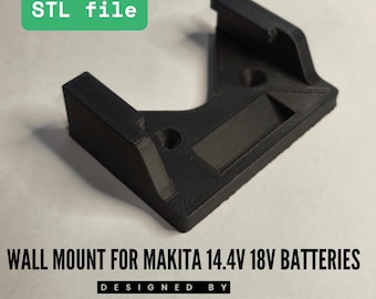 Wall Mount for Makita Batteries (14V-18V)