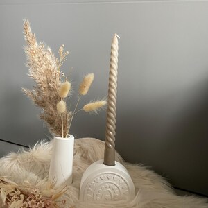 Boho home decoration with dried flowers