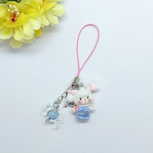 Kawaii Animal Phone Charm: Backpack & Bag Accessory