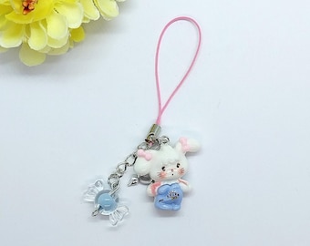 Pingente de telefone animal kawaii: acessório para mochila e bolsa