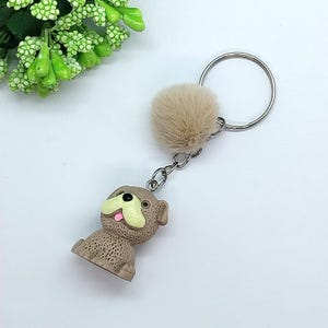 Cute Puppy Key Ring – Adorable Dog Key Ring – Gift for Dog Lovers