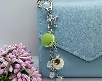 Macaron Schlüsselanhänger - Handgemachter Taschenanhänger, Kawaii Geschenk