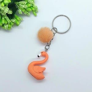 Key Ring - Pink Flamingo - Accessory - Cute Gift - In a Gift Box