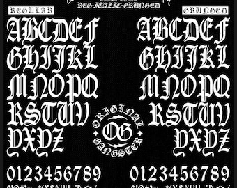 Vintage English Font & Badge Vector Kit for T-Shirt, Logo Design, Branding, and Tattoos