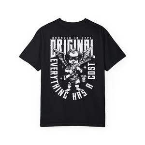 Camiseta unisex teñida "Success Struggles": camiseta gráfica motivacional, ropa urbana inspiradora imagen 8