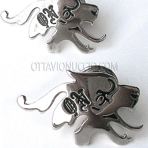 Drachenkopf Zwillinge | Manschettenknöpfe für Herrenzeremonie | Besondere Manschettenknöpfe im Gothic-Steampunk-Stil | Hemd-Accessoires für Herren | Vintage Manschettenknöpfe für Männer