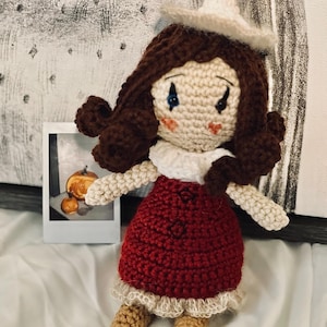crochet clown, crochet doll