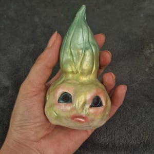 Art doll forest creature fantasy animal magic plant ooak Gift
